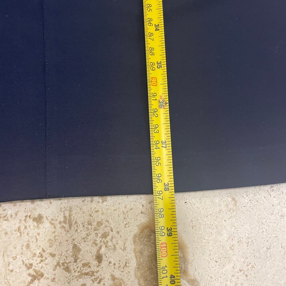 Brooks Brothers 14P Navy Sheath Dress | Contrast Trim, Stretch, Career NWOT - Picture 7 of 7